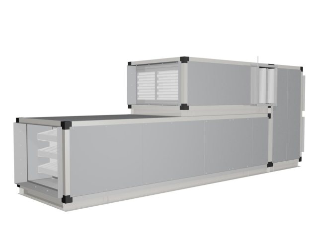 Infografía climatizador mod. 2010. Vista exterior trasera izquierda.