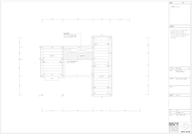 Estructura. Forjado planta primera